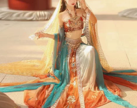 汉服异域风汉服敦煌飞天汉服西域公主日常改良...