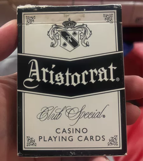 2006年的星辰 大白背赌场牌颜值无敌染边...