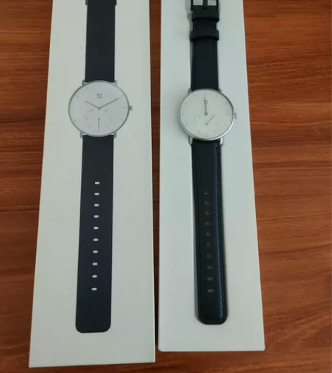 米家石英表 有些细微划痕没什么大影响全套包...