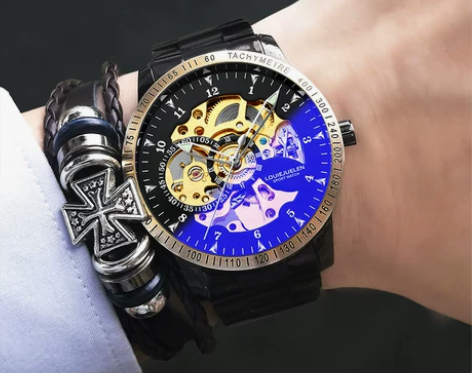 情人节礼物手表男士机械表全自动潮流中学生陀...