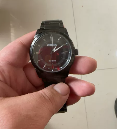 ?西铁城官方正品官网光动能全黑防水夜光潮流...