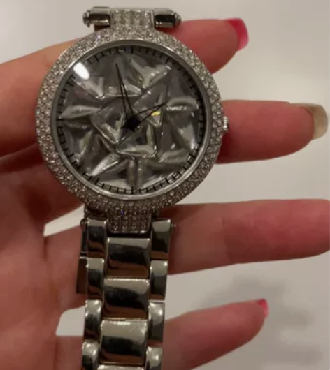 时来运转抖音同款女ins风气质旋转镶钻时装...