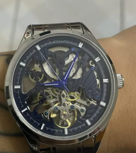艾浪官方正品手表男士十大镂空机械表全自动品...