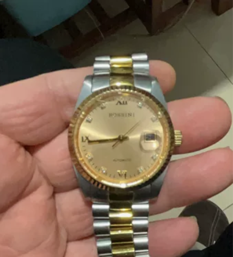 罗西尼商务男士休闲手表，罗马数字盘，简约时...