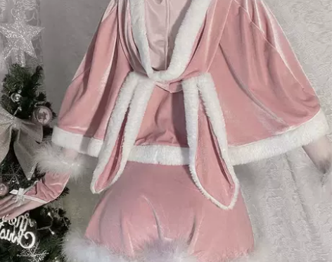 直供os粉色兔女郎制服性感纯欲猫咪女仆装可...