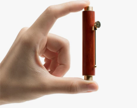 新年礼物意外设计小时光便携实木钢笔送女朋友...