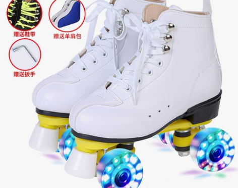 新款成人双排溜冰鞋儿童四鞋成年男女初学者旱...