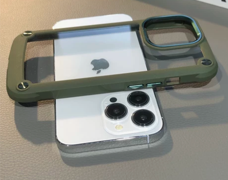 ?高级感加厚气囊防摔～金属质感适用苹果13...