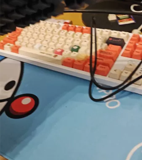 闲置雷柏V500pro 茶轴机械键盘，成色...