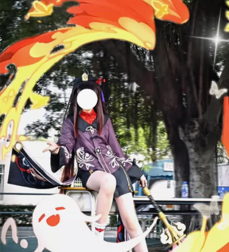 原神【胡桃cos服大全套假发护摩】往生堂胡...