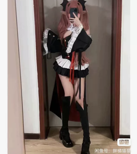 借图出克鲁鲁cos全套m码，假发可能有点乱...