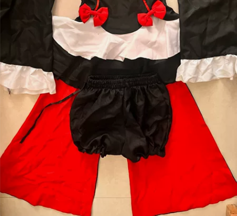 克鲁鲁cos服 m码只有衣服?袖套?南瓜裤...