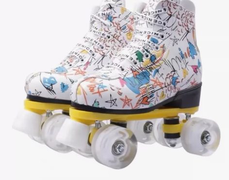 轮滑成人双排溜冰鞋 男女 旱冰鞋双排轮儿童...