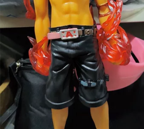 海贼王火拳艾斯站立姿态手办模型 帅气爆表，...