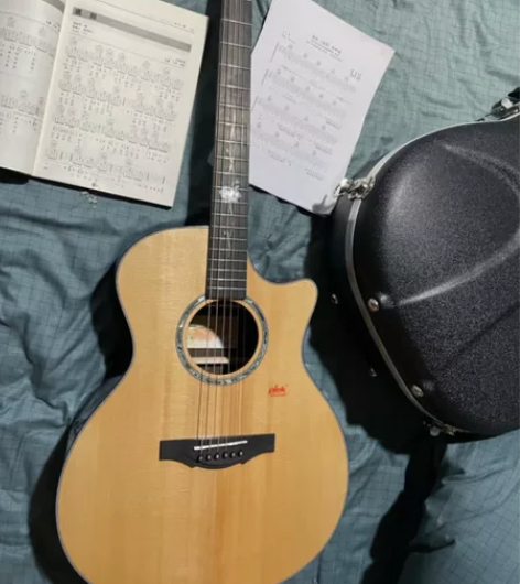 卡马G1民谣吉他 GA桶型 国产天花板 半...