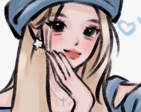 q版手绘头像卡通人物形象动漫设计情侣漫画真...