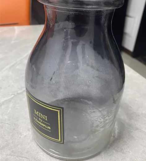 欧式渐变色现代简约干花插花客厅摆件彩色透明...