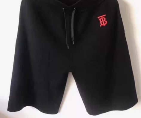 Burberry 男士黑色专属标识纯羊毛抽...