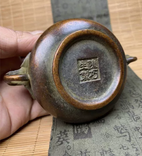 陈巧生纯铜紫铜大象鼻香炉佛香供香供佛香炉摆...