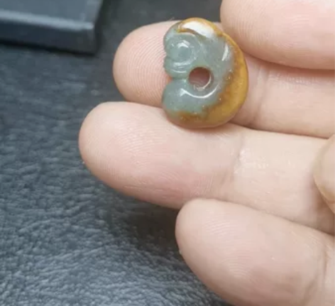 河磨玉玉猪龙，析木绿，小精品，配饰神器，上...