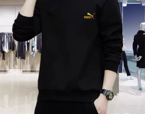 奥特莱斯卫衣男士100%纯棉秋冬加绒加厚休...