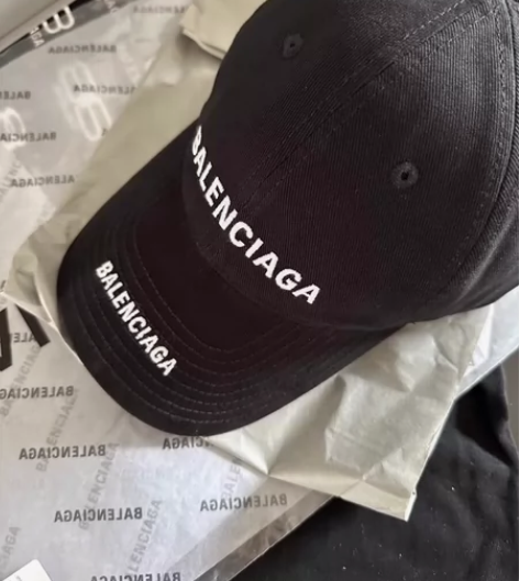 #INS 巴黎家logo印花斜纹棒球帽男女...