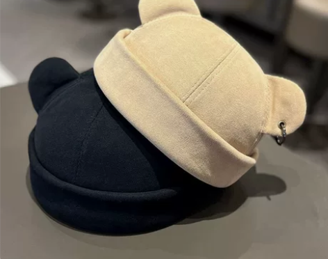 秋冬季新款可爱猫耳朵地主帽子女日系个性百搭...