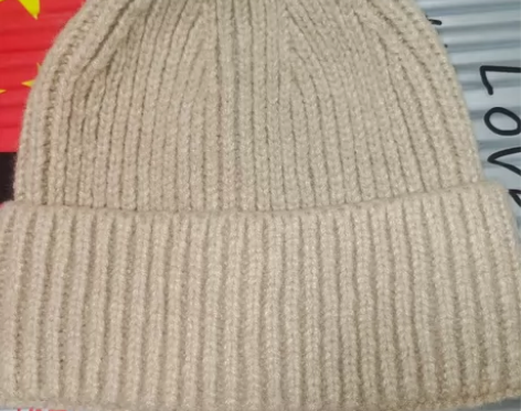 纯色瓜皮毛线帽女秋冬季针织帽保暖雅痞帽子男...