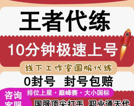5分钟开打王者荣耀上星代陪练打排位巅峰大小...