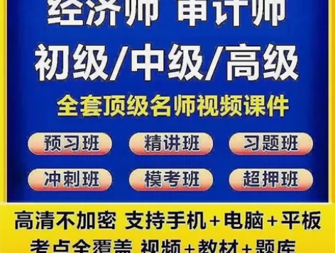 2024初级、中级、高级经济师全套 课 件...