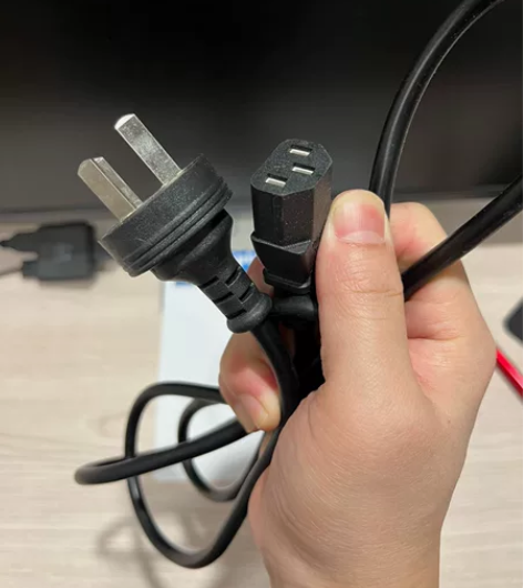 电脑电源线台式三孔品字尾加长主机箱显示器电...