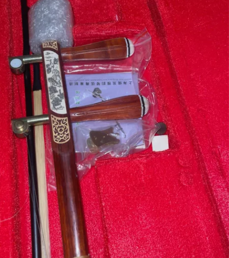 二胡乐器黑檀乌木红木色木成人考级演奏初学民...