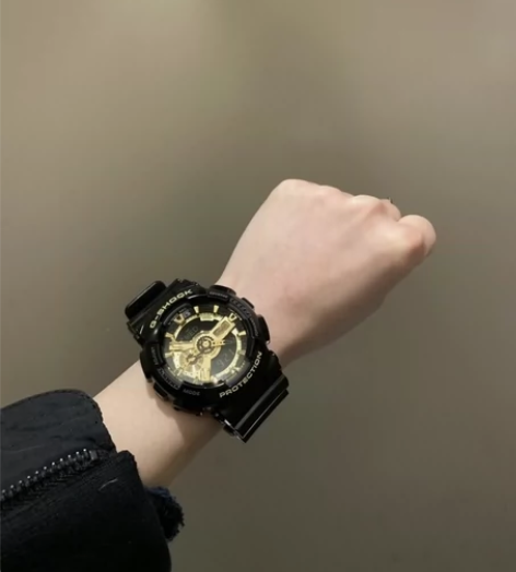 Casio卡西欧黑金手表ga110黑武士黑...