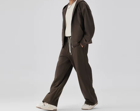 BODYDREAM慵懒风休闲裤男款毛巾肌理...