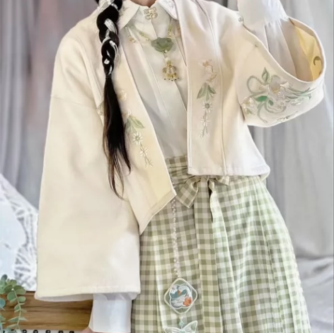 玉术原创汉服女汉元素日常改良立领里衣 里衣...