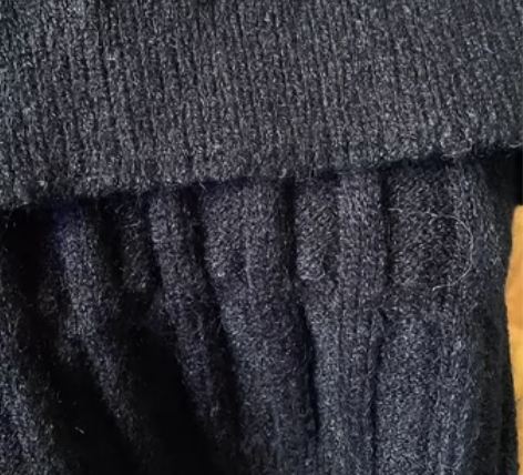 全新黑色秋冬季长方形扭绳麻花保暖显气质针织...