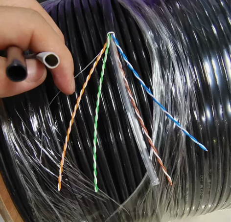 【工程剩余】全新超六类室外0.58千兆网线...