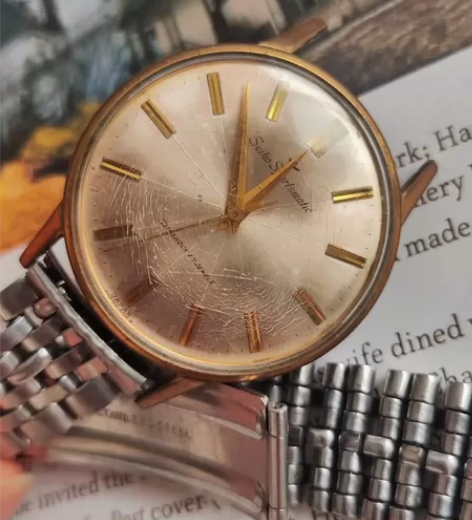 Seiko精工舍全自动机械表20微米镀金包...