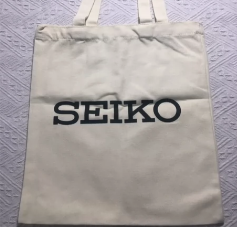 SEIKO精工帆布袋 无拉链无按扣无内袋全...