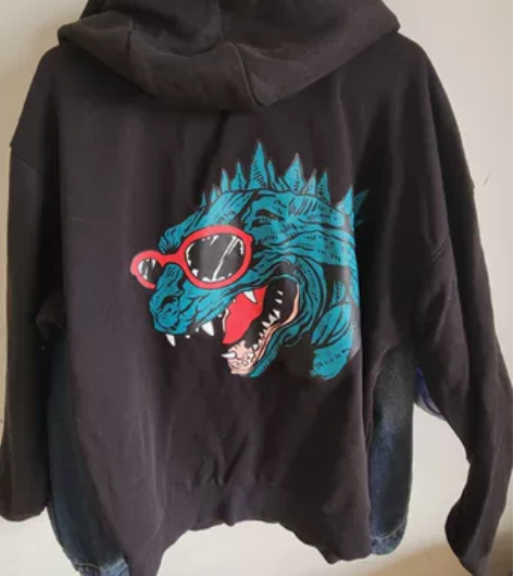 美特斯邦威卫衣男秋季休闲手写字体印花连帽男...