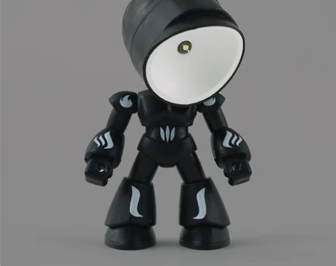 小摆件夜灯机器人可转动小学习灯无聊可玩性的...