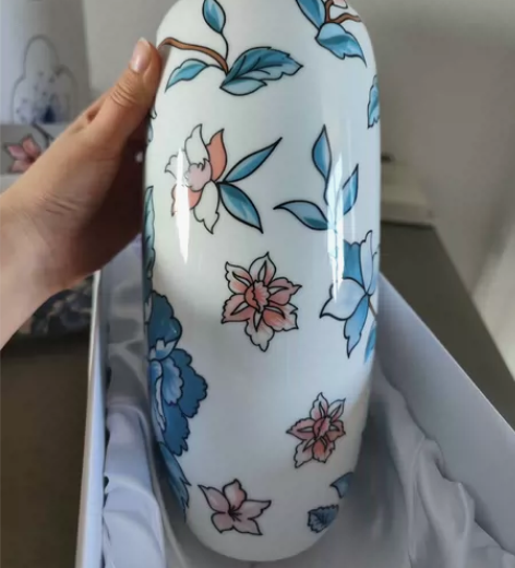 景德镇牡丹（韵秀）花瓶～全新带全套包装 浦...