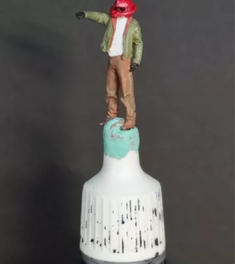 1/64人偶帅哥潮流人偶扎古。高达微缩模型...