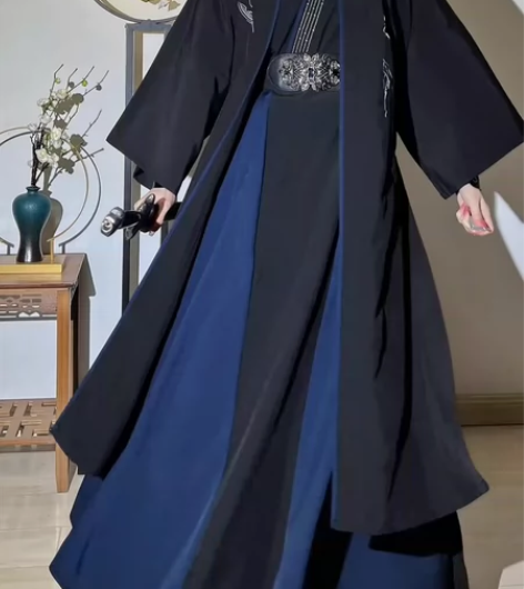 【墨竹】汉服宋制长干寺褙子三裥裙男女cp情...