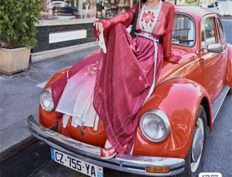 （有实拍上襦吊带下裙三件套m码）十三余温姬...