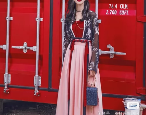 汉尚华莲依墨 m码 三件套 正品 汉服三件...