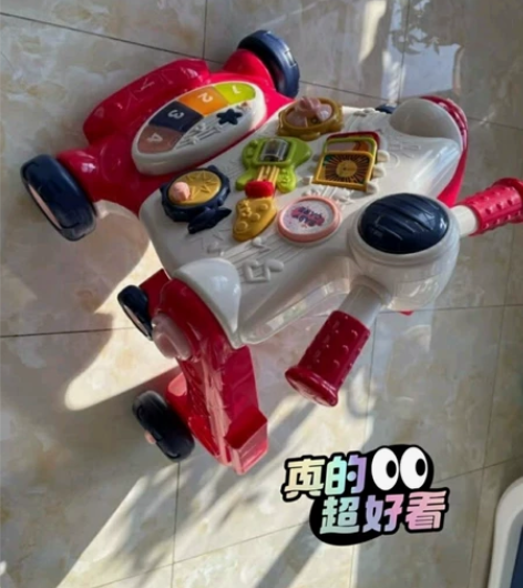 babycare可调速婴儿学步车 多功能防...