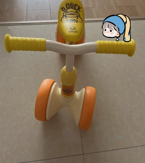 全新 乐的 小黄鸭儿童平衡车无脚踏滑行车1...