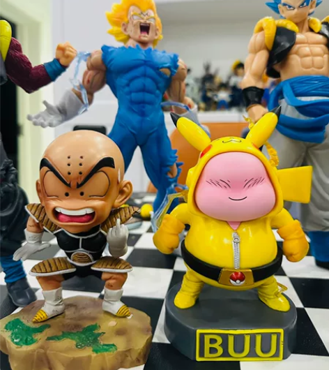 七龙珠国产手办，鄙视流汗克林?皮卡丘布偶，...