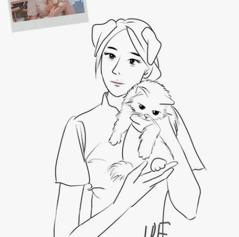 简约线条约稿，脾气好出图快，卑微大学生在线...